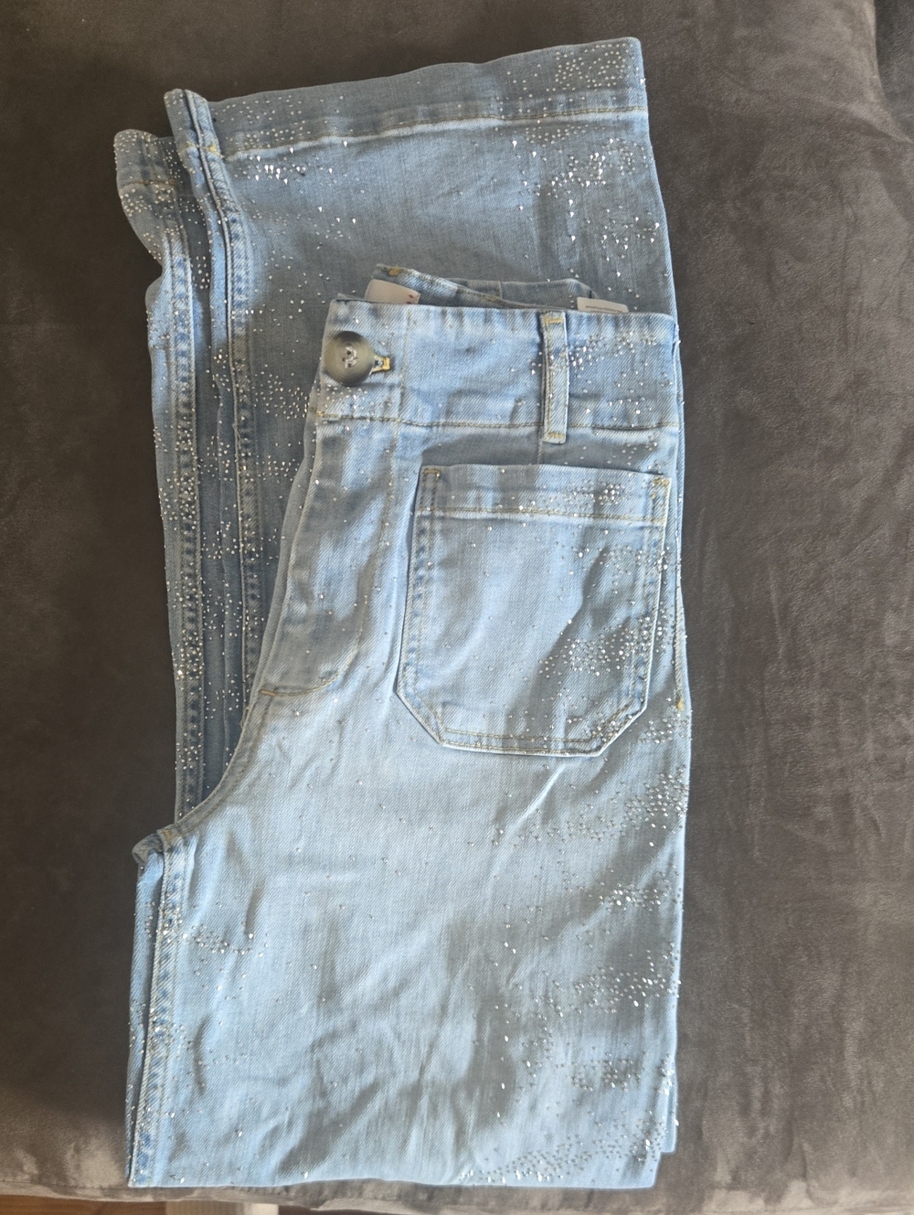Maeve The Colette Full Length Soarkle Wide Leg Jeans